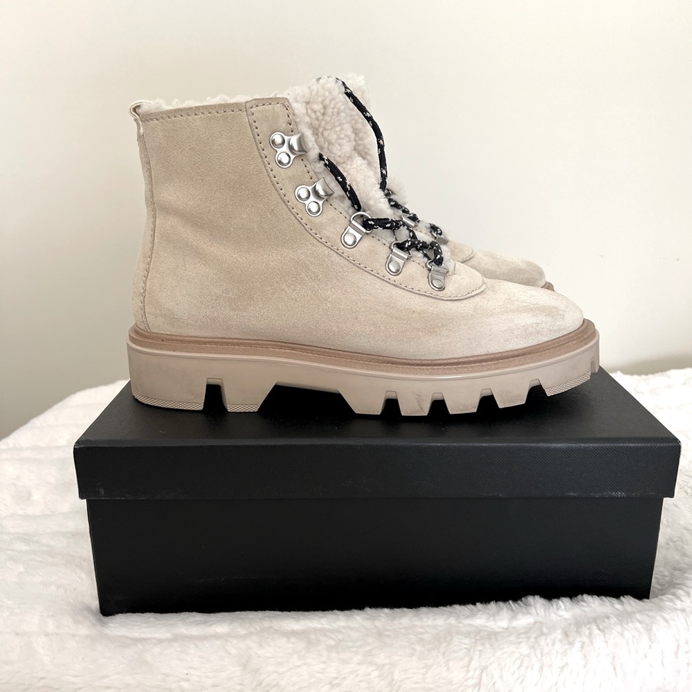 Rag and Bone Quest Bootie in Paloma Suede 7.5